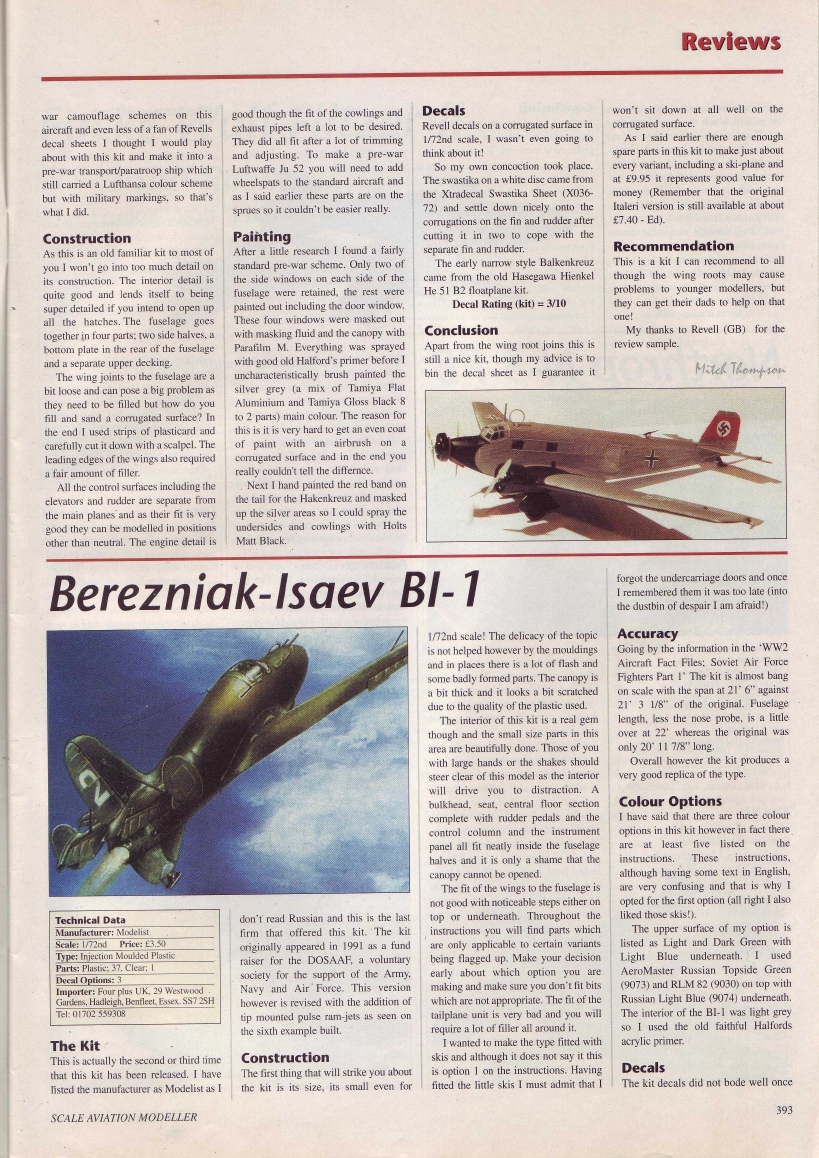 Scale Aviation Modeller International 1996-07